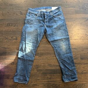 Rag & Bone Classic Men's Blue Denim Jeans (excellent condition; wrinkle only)